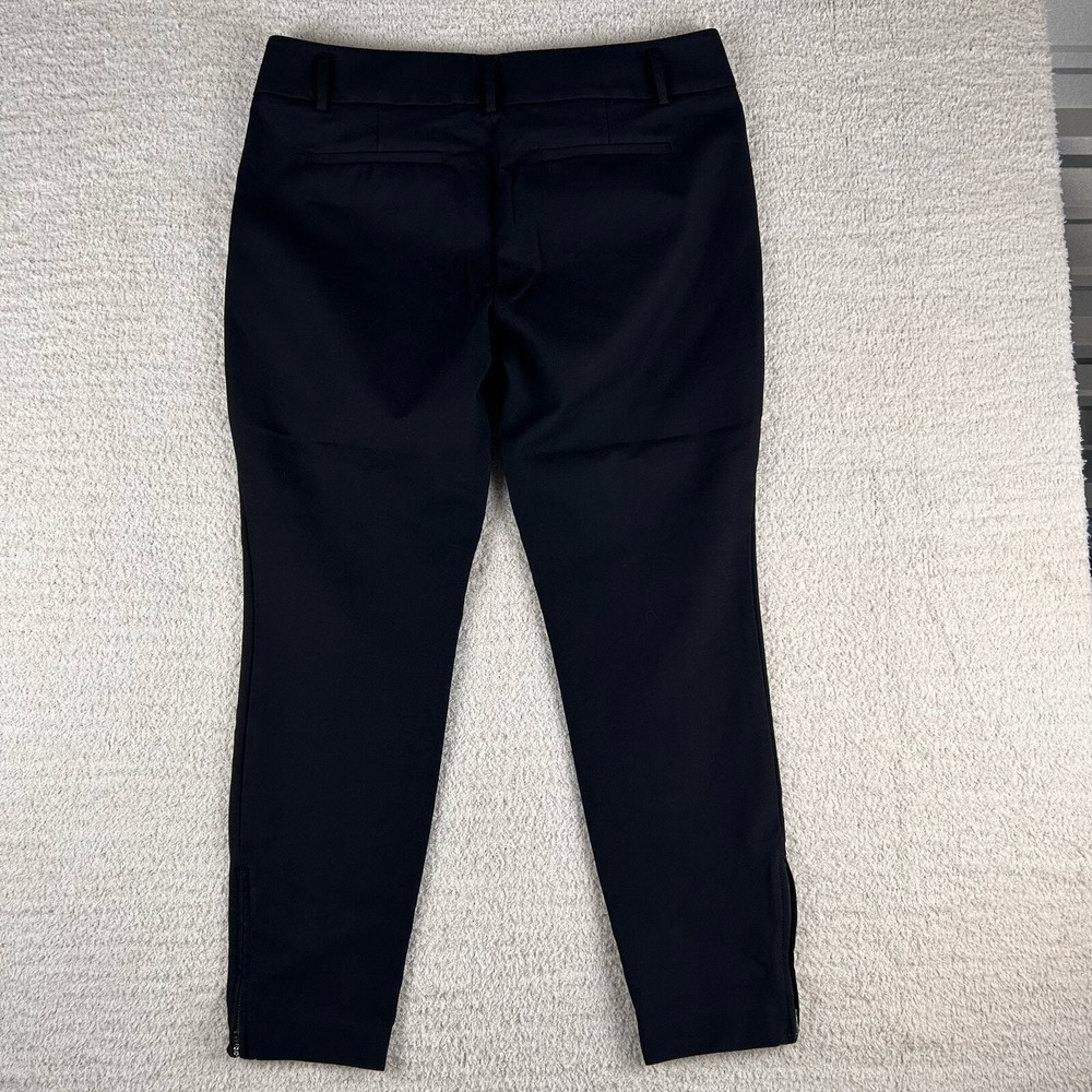Ann Taylor Loft Women's Pants 10 Black Marisa Ankle Skinny Zip Career Chinos - Picture 6 of 13